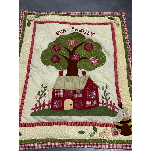 Apple Blossom, Our Family, Photo Baby Blanket, 56x47, Nursery, ~ 250929-WH 1072 - Picture 1 of 5
